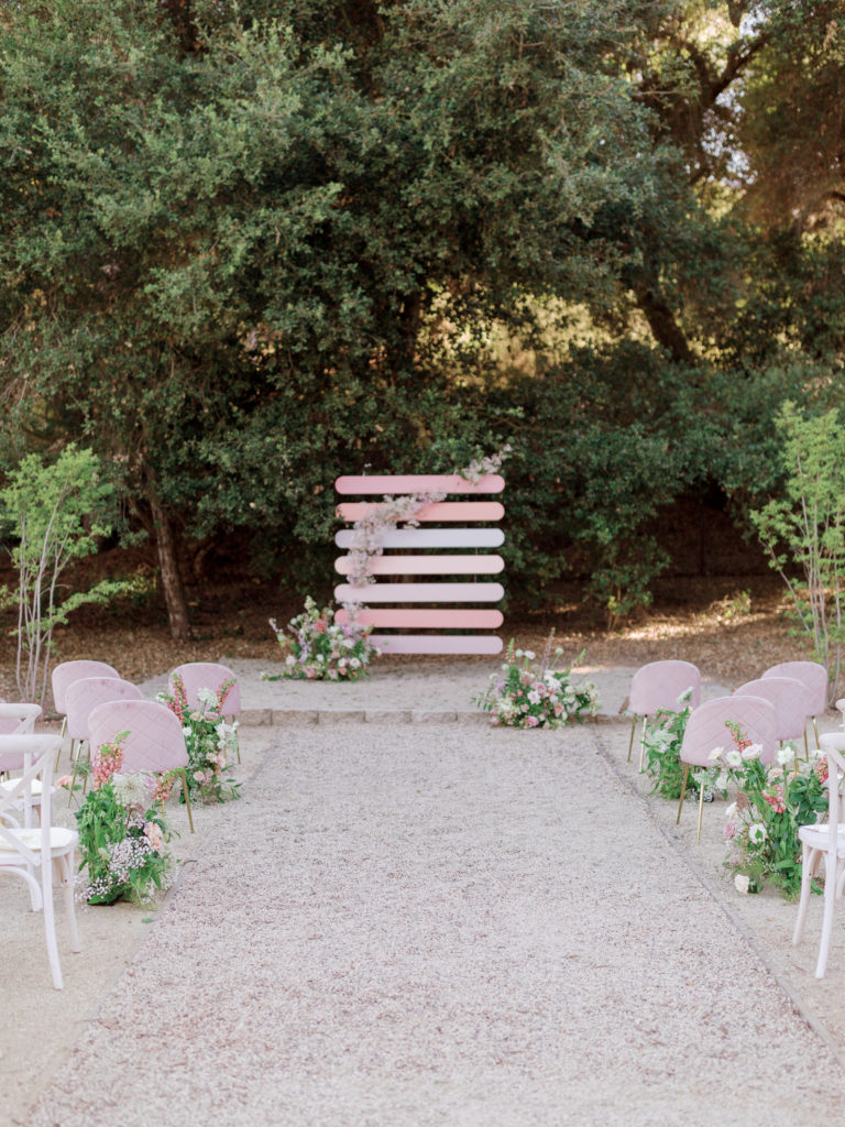 intimate backyard wedding in California