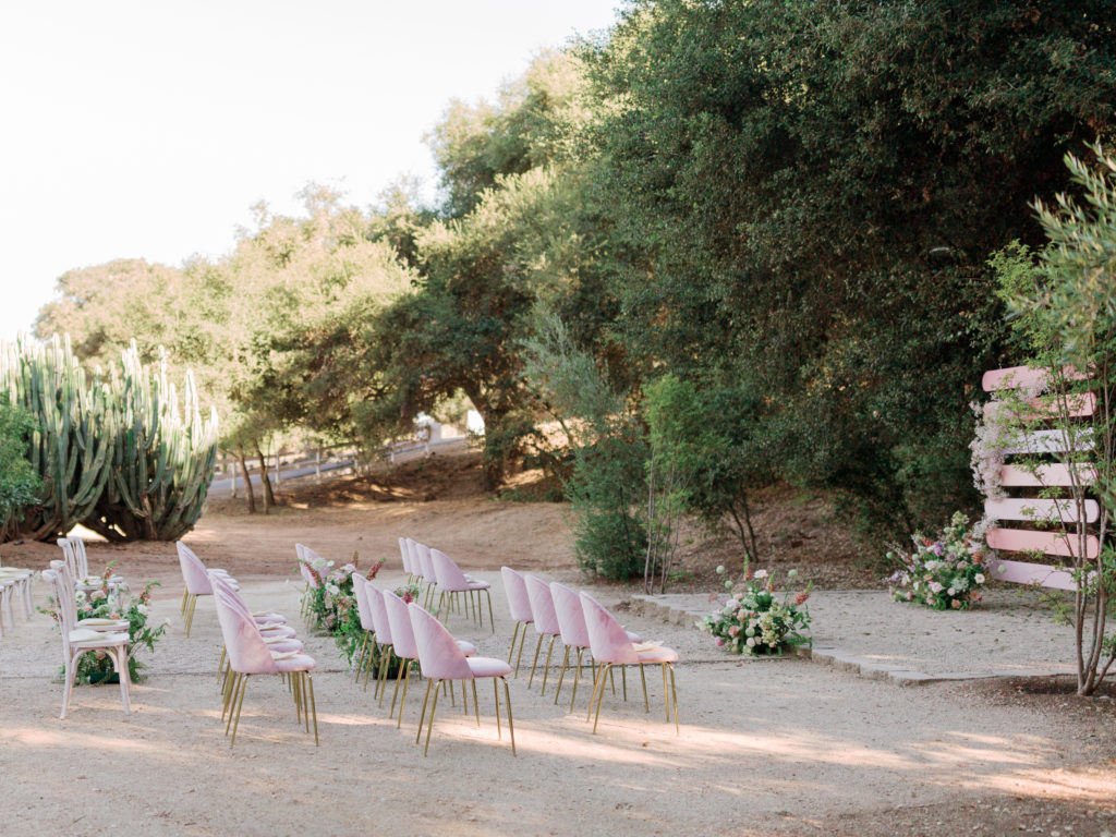 intimate backyard wedding in California