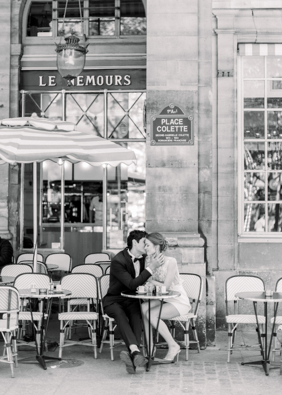 Paris Cafe Engagement Session