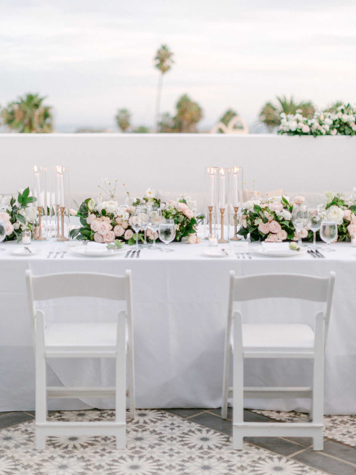 hotel californian outdoor wedding reception