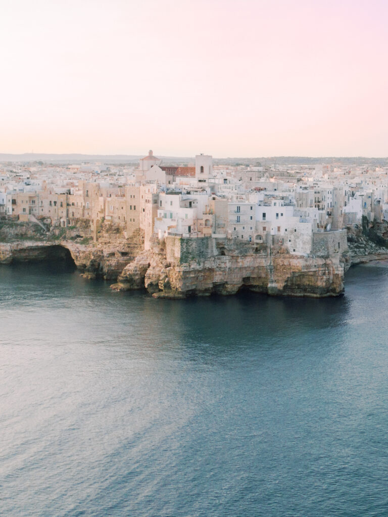 Polignano a Mare aerial shot